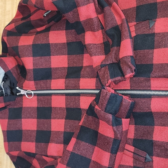 H&M Wool Blend Felted Jacket with Hood, size 8 - Picture 6 of 12